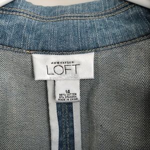 Ann Taylor Loft Denim Blazer